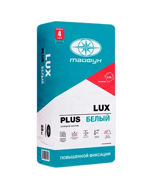 Lux Plus 25кг клей для плитки белый