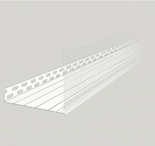 Цокольный профиль ПВХ 100-160 мм, 2м с сеткой Proflex